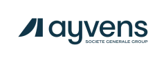 Ayvens logo serene blue with tagline